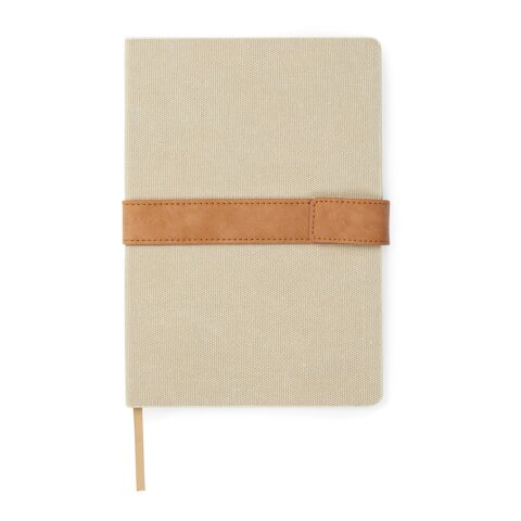 Libreta VINGA Bosler de lona reciclado RCS marron | sin montaje de publicidad | no disponible | no disponible