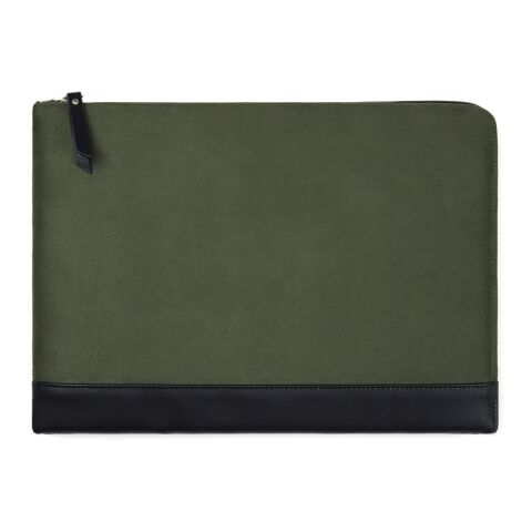 Funda portátil VINGA Marlow RCS poliéster reciclado RCS verde-negro | sin montaje de publicidad | no disponible | no disponible