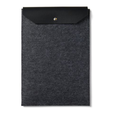 Funda para portátil de 14&quot; de fieltro reciclado VINGA Albo negro | sin montaje de publicidad | no disponible | no disponible