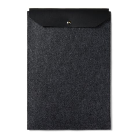 Funda para portátil de 17&quot; de fieltro reciclado VINGA Albo negro | sin montaje de publicidad | no disponible | no disponible