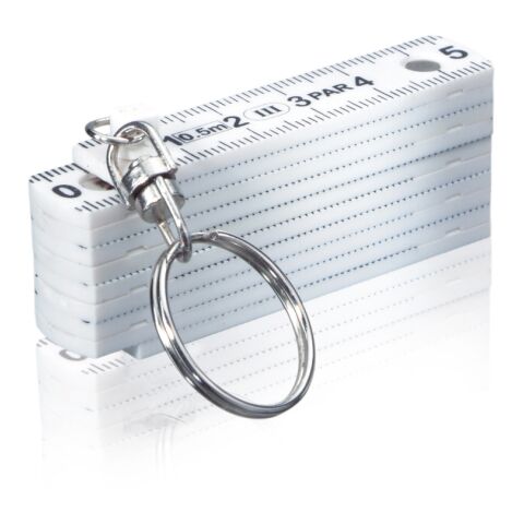 Mini regla plegable blanco | sin montaje de publicidad | no disponible | no disponible