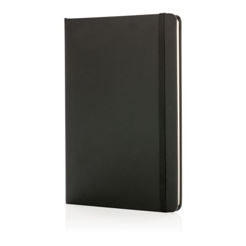 Cuaderno estándar A5 con tapa dura de PU negro | sin montaje de publicidad | no disponible | no disponible