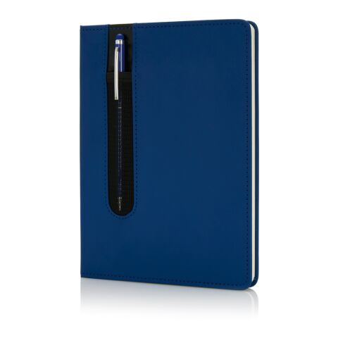 Libreta A5 Deluxe con bolígrafo azul marino | sin montaje de publicidad | no disponible | no disponible | no disponible