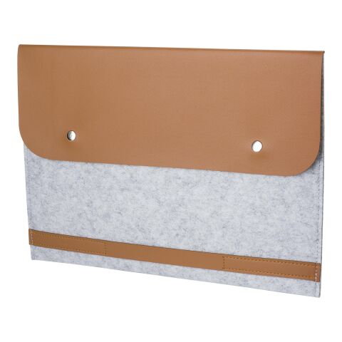 Funda para pc de fieltro RPET Jonathan gris | sin montaje de publicidad | no disponible | no disponible