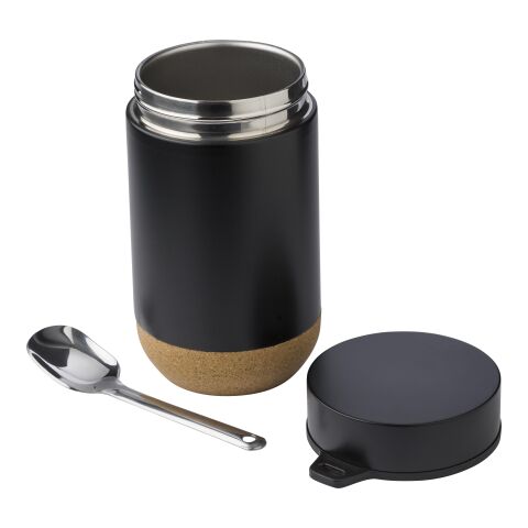 Fiambrera de acero inox. Nash negro | sin montaje de publicidad | no disponible | no disponible