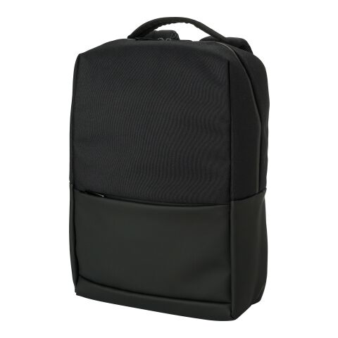 Mochila de poliéster para pc Oscar negro | sin montaje de publicidad | no disponible | no disponible