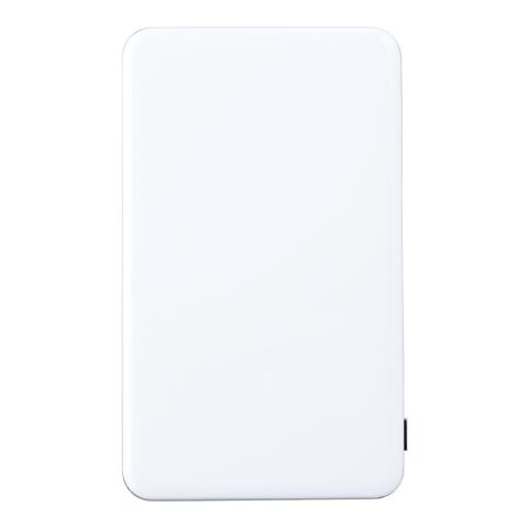 Power Bank de ABS y batería LiPo. 5000mAh blanco | sin montaje de publicidad | no disponible | no disponible
