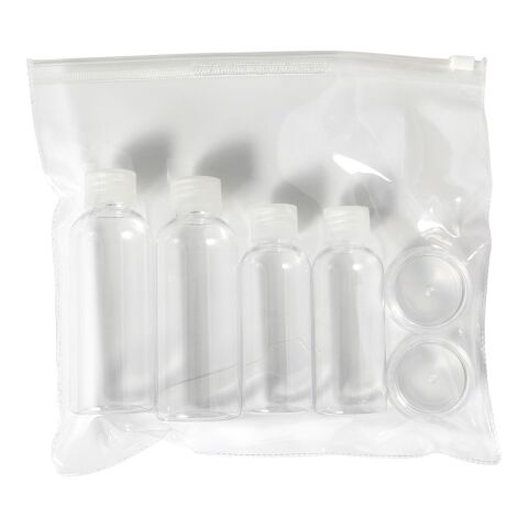 Set de viaje en PETG transparente | sin montaje de publicidad | no disponible | no disponible