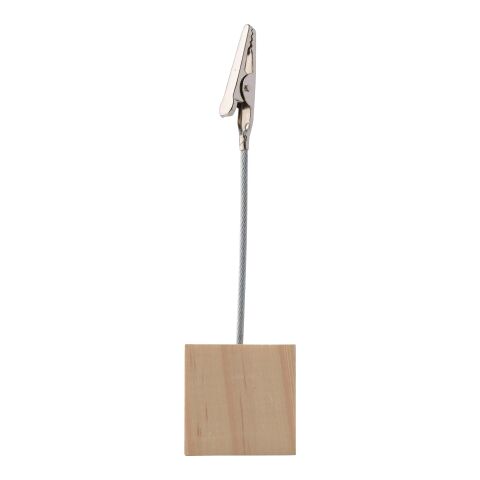 Soporte de madera con pinza Malia marrón | sin montaje de publicidad | no disponible | no disponible