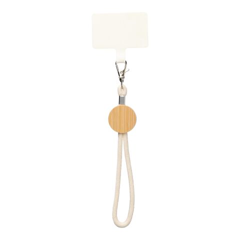 Pulsera lanyard de algodón Maxim beige | sin montaje de publicidad | no disponible | no disponible