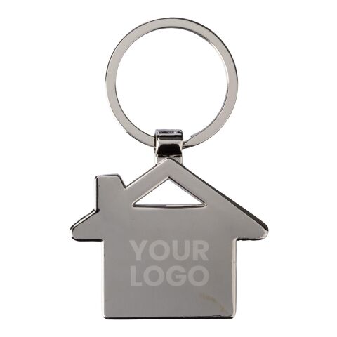 Llavero de zinc y bambú Bernd marrón | sin montaje de publicidad | no disponible | no disponible