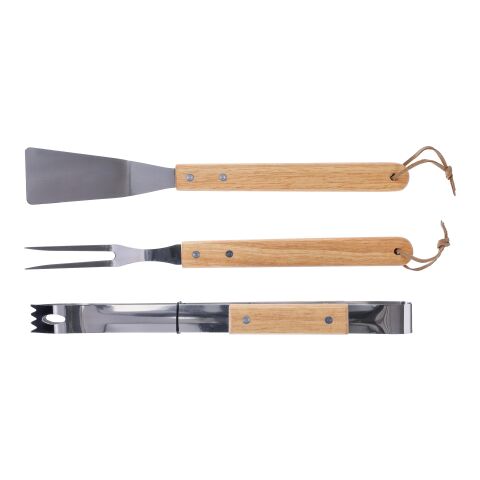 Set de bbq. de acero inox. Kaitlyn marrón | sin montaje de publicidad | no disponible | no disponible