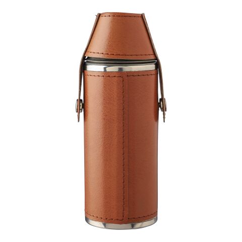 Botella de acero inox. reciclado Brock marrón | sin montaje de publicidad | no disponible | no disponible