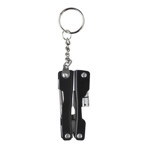 Llavero con multiherramientas de acero inox. Clifton negro | sin montaje de publicidad | no disponible | no disponible