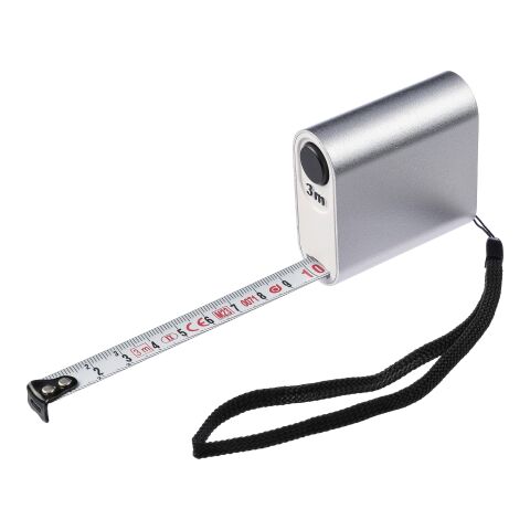 Flexómetro de aluminio Frances plata | sin montaje de publicidad | no disponible | no disponible