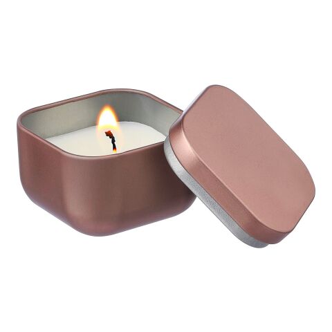 Tarro de metal con vela Laurie plata | sin montaje de publicidad | no disponible | no disponible