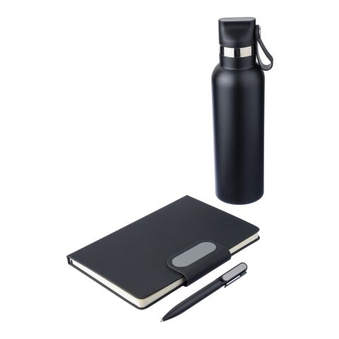 Set de regalo en caja de cartón Erren negro | sin montaje de publicidad | no disponible | no disponible