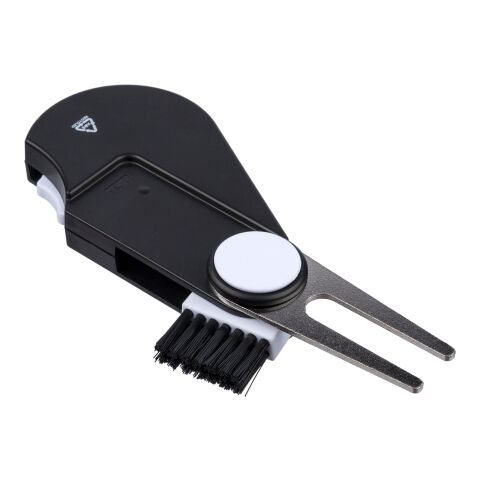 Herramienta multiusos para golf de ABS reciclado Suki negro | sin montaje de publicidad