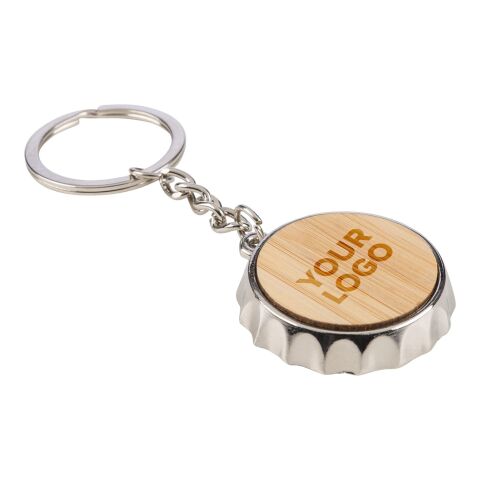 Llavero y abridor de aleación de zinc Finn marrón | sin montaje de publicidad