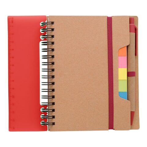 Libreta de papel reciclado Angela rojo | sin montaje de publicidad | no disponible | no disponible