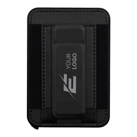 Tarjetero BrandCharger Wally Stand Pro | Reciclado negro