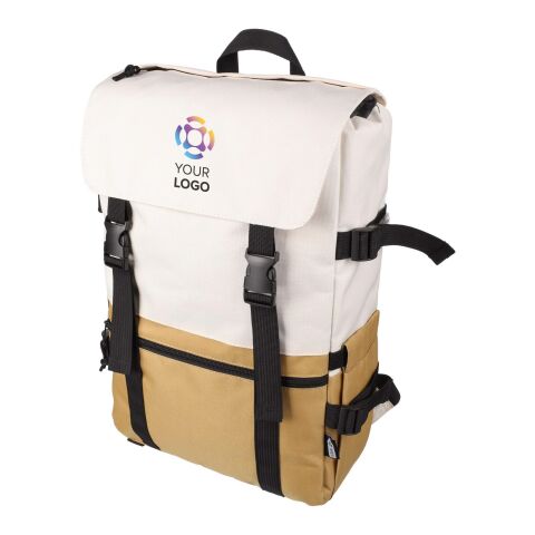 Mochila Vayo bicolor | Reciclada | Portátil 15" | 11 l beige