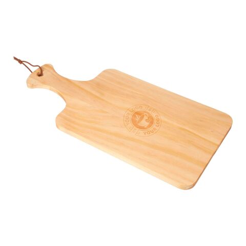 Tabla de cortar Daxton | Madera de pino reciclada | Con asa marrón