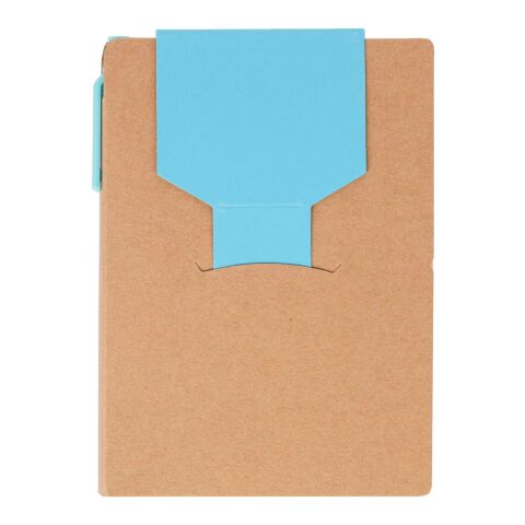 Cuaderno y bolígrafo Quillo | Cartón reciclado | A6 | Liso azul claro