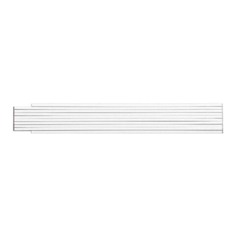 Regla plegable de madera Stabila blanco
