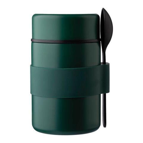 Vaso termo de acero inox. con cuchara Niko verde