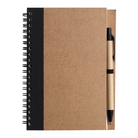 Libreta de cartón reciclado Stella negro