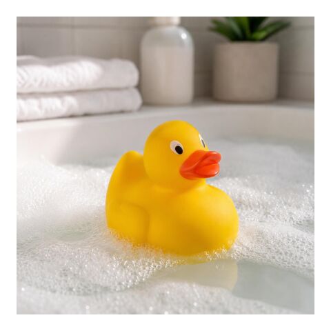 Pato de goma de PVC. amarillo