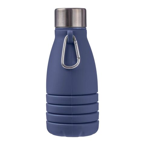 Botella plegable de silicona Erin azul cobalto
