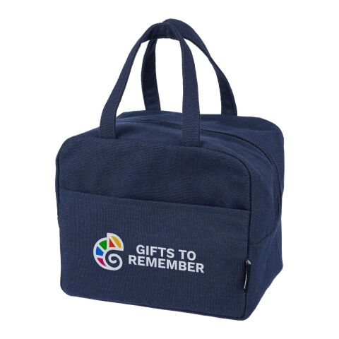 Bolsa nevera de polialgodón reciclado Elowen azul