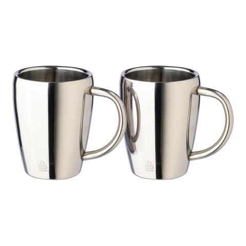 Juego de 2 tazas plata