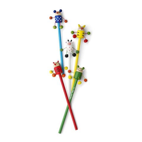 Lápiz con animalito colorido | sin montaje de publicidad | no disponible | no disponible