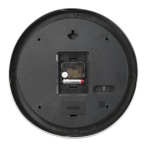 Reloj de pared en plástico de 12 pulgadas plata | sin montaje de publicidad | no disponible | no disponible