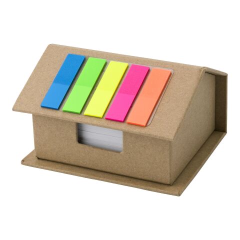 Porta memos en cartón con forma de casa marrón | sin montaje de publicidad | no disponible | no disponible