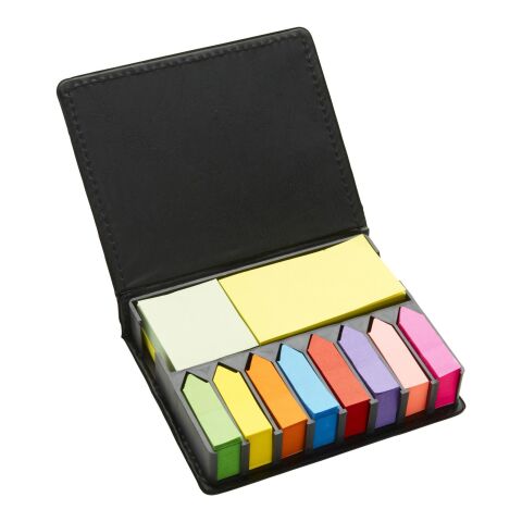 Estuche con memos adhesivos negro | sin montaje de publicidad | no disponible | no disponible