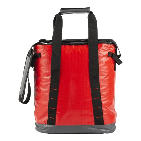 Bolsa nevera de lona impermeable. rojo | sin montaje de publicidad