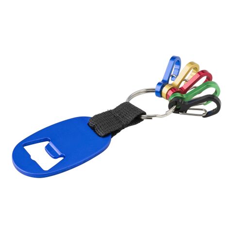 Llavero de aluminio con abrebotellas y mosquetones plata | sin montaje de publicidad | no disponible | no disponible