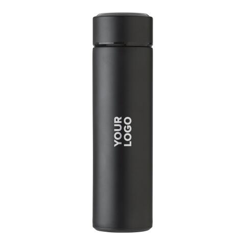 Termo de acero inox. (450 ml) con LED negro | sin montaje de publicidad | no disponible | no disponible