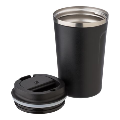 Vaso termo de acero inox. negro | sin montaje de publicidad | no disponible | no disponible