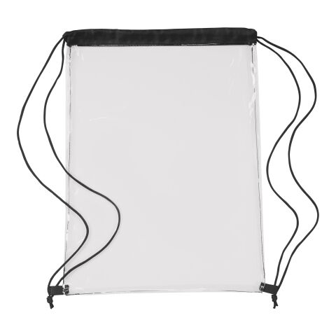 Mochila transparente en PVC negro | sin montaje de publicidad | no disponible | no disponible