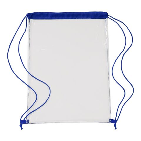 Mochila transparente en PVC azul cobalto | sin montaje de publicidad | no disponible | no disponible