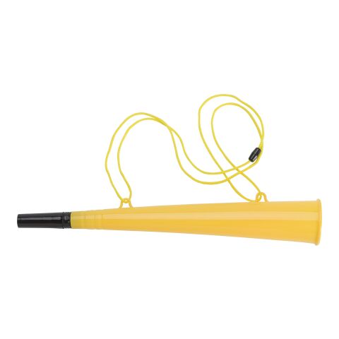 Corneta para eventos deportivos. amarillo