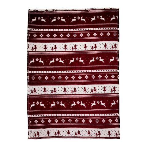 Manta polar navideña (260 gr/m2) rojo oscuro | sin montaje de publicidad | no disponible | no disponible