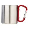 Taza isotérmica con mosquetón "Alps" Rojo