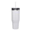 Vaso térmico con pajita de 1200 ml con certificado RCS "Melbourne" Estándar | blanco | sin montaje de publicidad | no disponible | no disponible