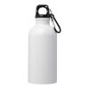 Bidón de 400 ml de acero inoxidable con certificado RCS con mosquetón "Oregon" Estándar | blanco | sin montaje de publicidad | no disponible | no disponible